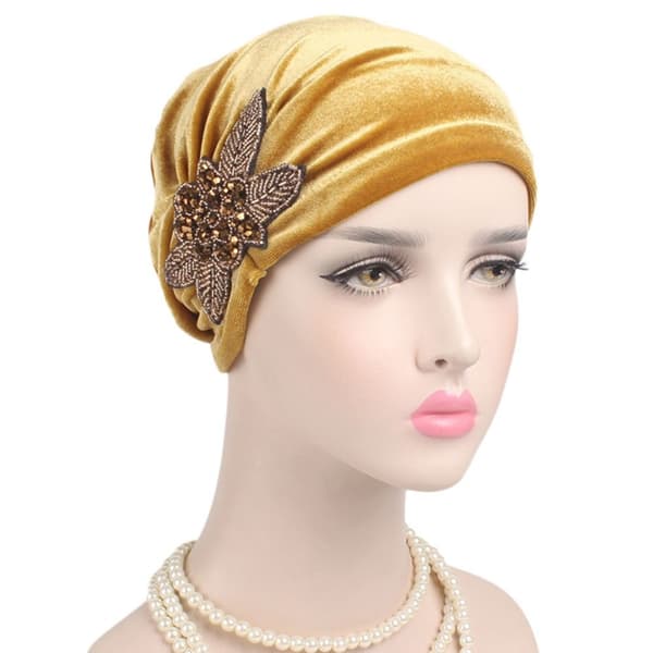 Turban Hat Blød Bonnet GRØN green
