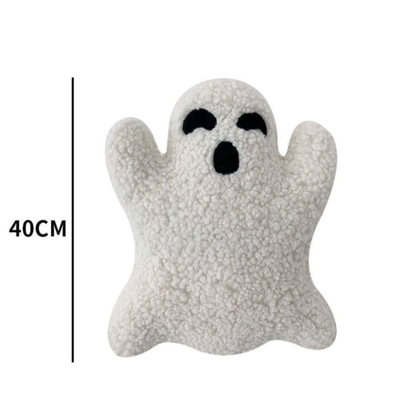 Halloween Ghost Kudde Vit Ghost Stuffed Plyschleksak 40cm