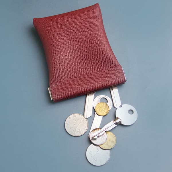 Øretelefon Wire Bag Myntpung RØD red
