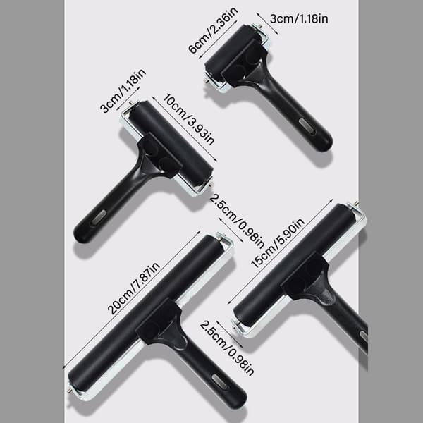 Gummi Roller Bläck Målning Printmaking Roller 6CM 6cm