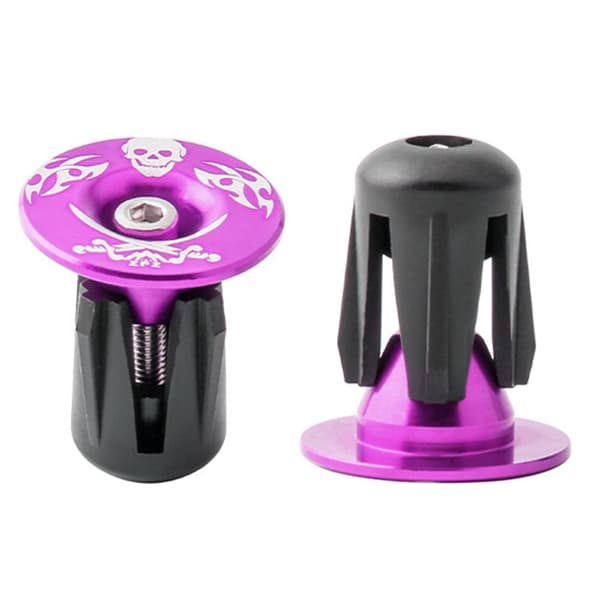 2stk Endeplugger Lås Håndtak Styreplugg LILLA Purple