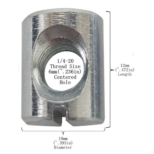 20 stk Cross Dowels Barrel Nuts Hammer Nut