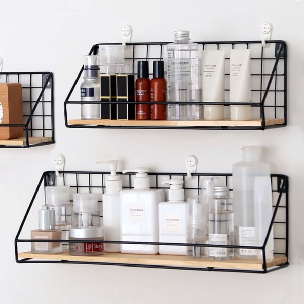Wall Organizer Hylde Opbevaringsskab Organizer BLACK S S Black S-S