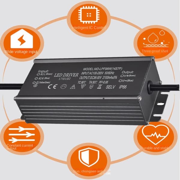 LED Driver Strømforsyning LED Lampe Transformer Konstant Strøm