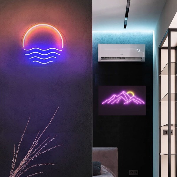 LED Sunset Sunrise Neon Neonskyltljus E E E