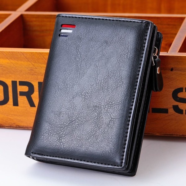 Myntfodral i skinn i läder CASE black