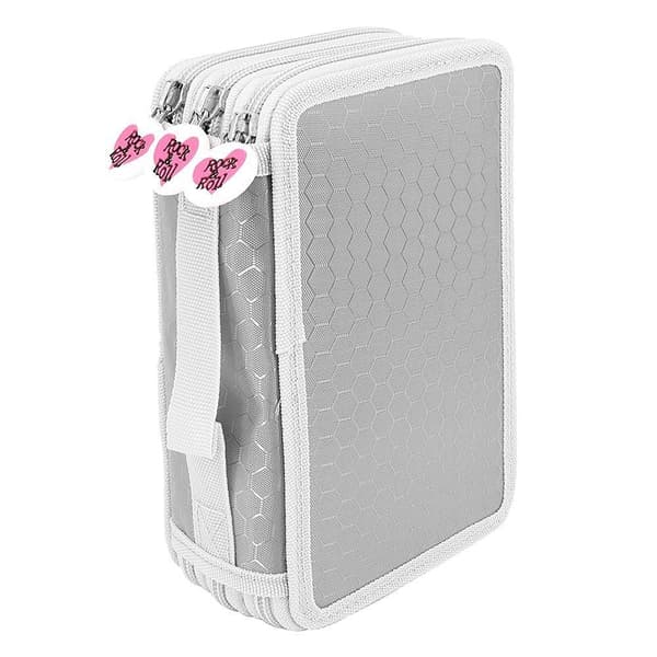 3 Layer Pen Bag Drawing Pen Bag GRÅ Gray
