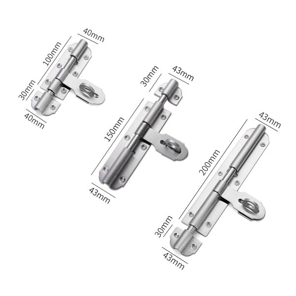 Skapfanger Vindusperrelås 4'' 4''