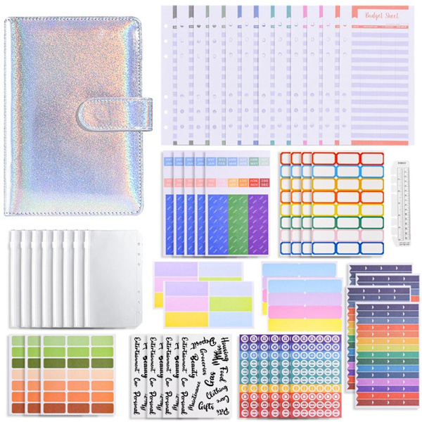 Budget Binder Money Organizer käteiselle VALKOINEN white