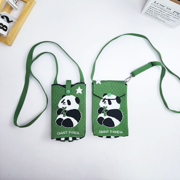 Panda Stickade Väskor Casual Axelväskor ÖPPENHET ÖPPENHET Openness