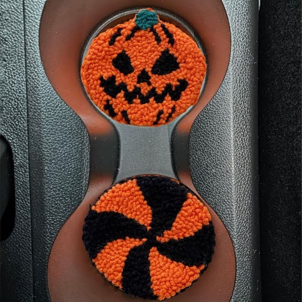 Uhyggelige bilskånere Halloween-brikker E E E
