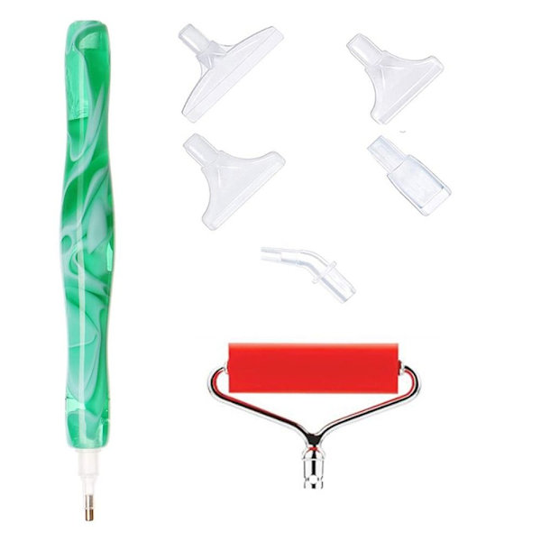 Diamond painting Penna Point Drill Pennor GRÖN GRÖN Green