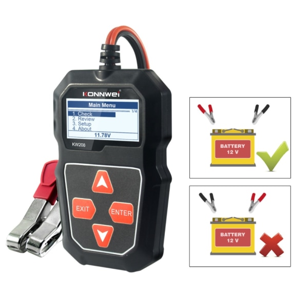 Bilbatteritester Circut Tester Batterianalysator 1pcs