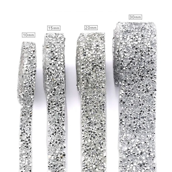 Rhinestone Trim Krystal Tape MULTICOLOR 10MM BREDDE 10MM BREDDE multicolor 10mm width-10mm width