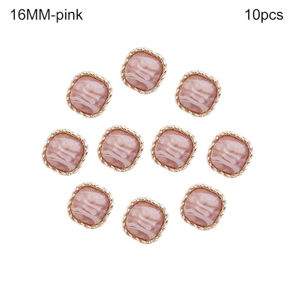 10 stk Tøjknapper Skjorteknapper PINK 16MM10STK 10STK pink 16MM10pcs-10pcs