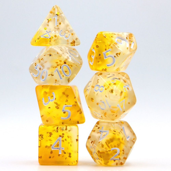 7 Stk/sæt DND Terning Polyhedral Terning BLÅ BLÅ blue