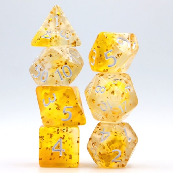 7kpl/ set DND Dice Polyhedral Dice KELTAINEN KELTAINEN yellow