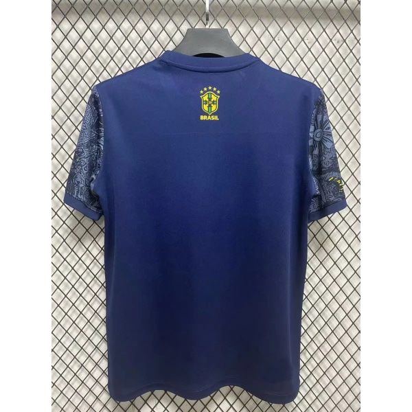 Season 2425 Brazil Special Edition Sweater Thai Version Short-sleeved Football Shirt Quick Dry Breathable Sports Clothing L