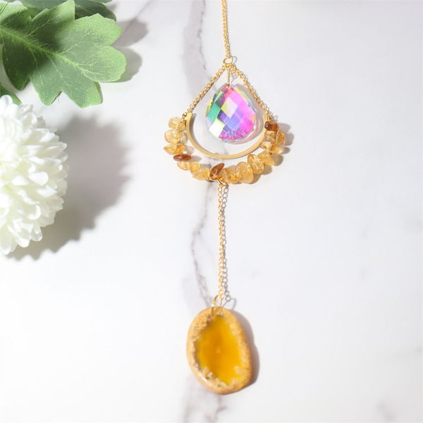 Sun Catchers Natural Moon Akaatti VIHREÄ green