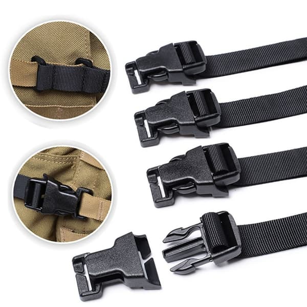 4 Stk Tactical MOLLE Stroppe Kompressionsstropper SORT Black