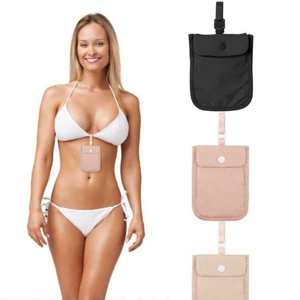 Damunderkläder Myntpåse Underkläder Case BEIGE Beige