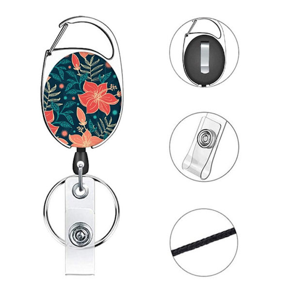 Optrækkelig badgeholder navnekortdæksel STYLE 8 STYLE 8 Style 8