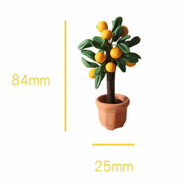 Baby talon tarvikkeet Mini hedelmäpuu LORANGE TREE APPELSIINIPUU LOrange Tree