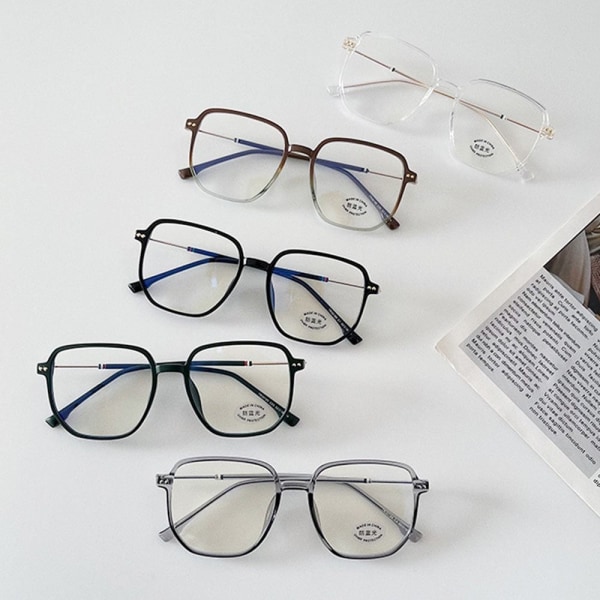 Anti-Blue Light Briller Overdimensjonerte briller SVART Black
