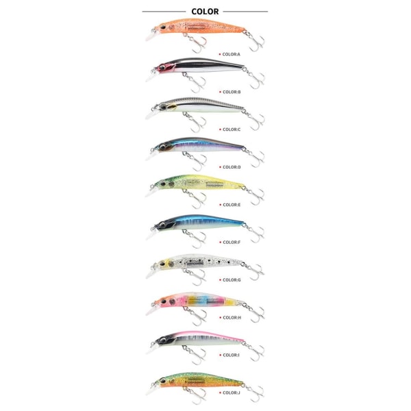 sjunkande Minnow Baits Fish Hooks I I I