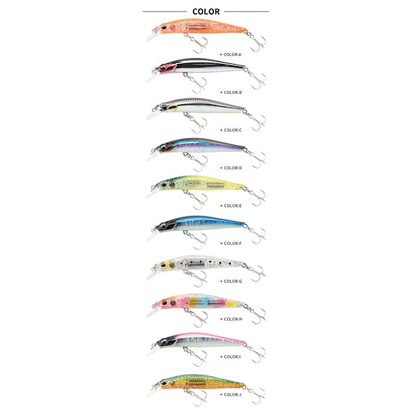 synkende Minnow Baits Fiskekroge E E E