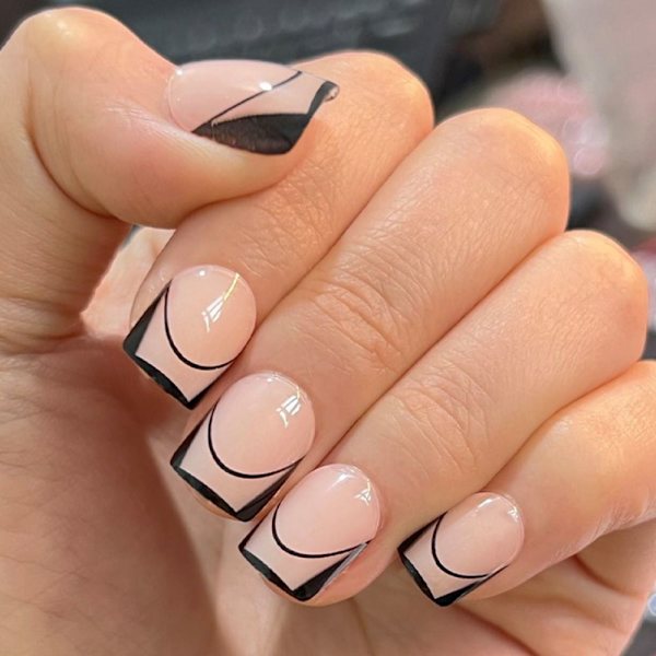 24 stk. False Nails Short Square JP2458 JP2458