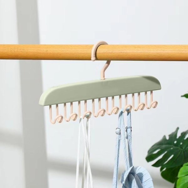 Multi Hængende Opbevaring Bøjle Garderobe Opbevaring Organizer HVID white