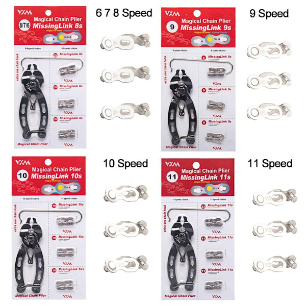 Pyörän ketjun korjaus Pikalinkkityökalut 6 7 8 SPEED 6 7 8 SPEED 6 7 8 Speed