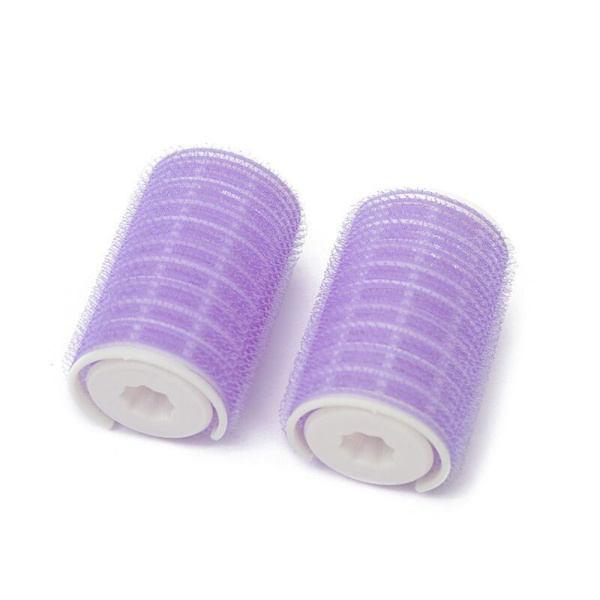 Hårrullar Fluffigt hårklämma LILA L Purple L