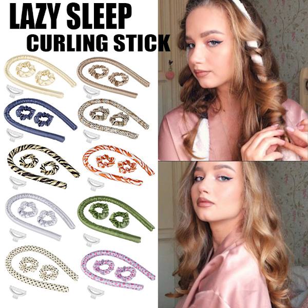 Heatless Curling Rod Pannband Lazy Curler Set 01 01