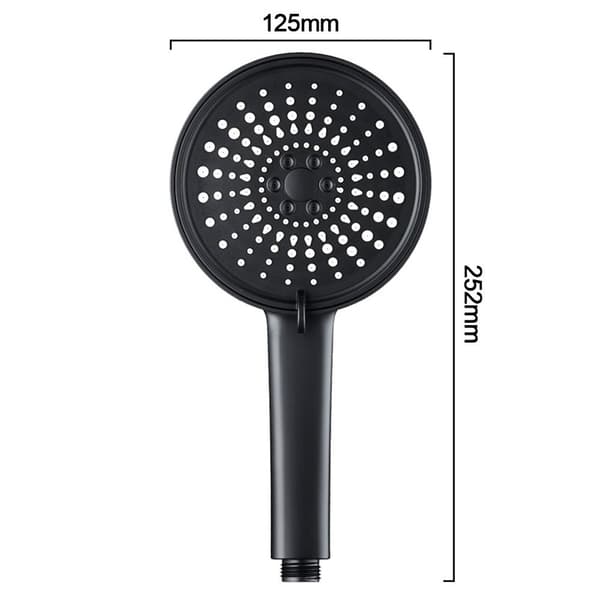 12,5cm Brusehoved Vandbesparende Sprinkler SORT black
