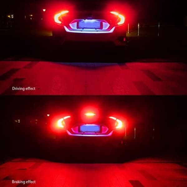 2 STK LED bremselygte Bremsestop baglygter STROBE BLINKER Strobe Flashing
