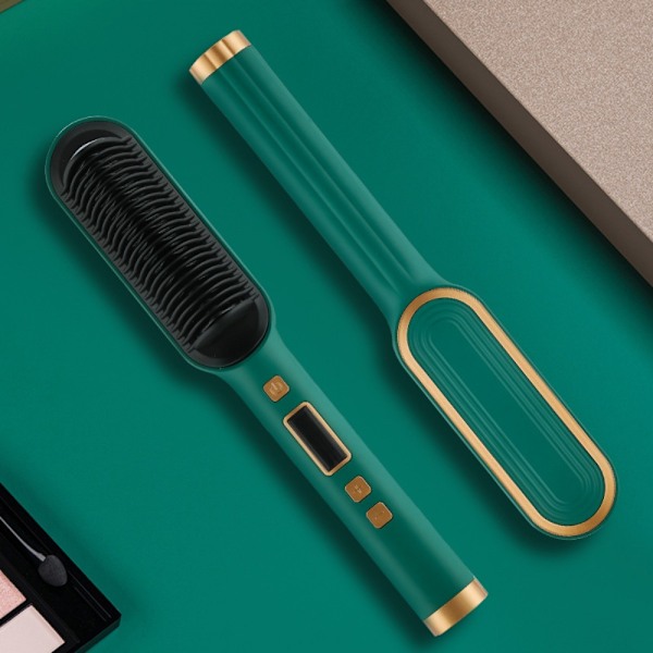 2 In 1 Hair Curler Brush GRØN US US Green US-US