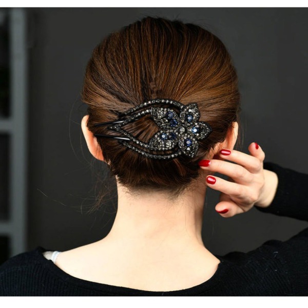 Kvinders krystalhårspænder Rhinestone-hårnål H H H