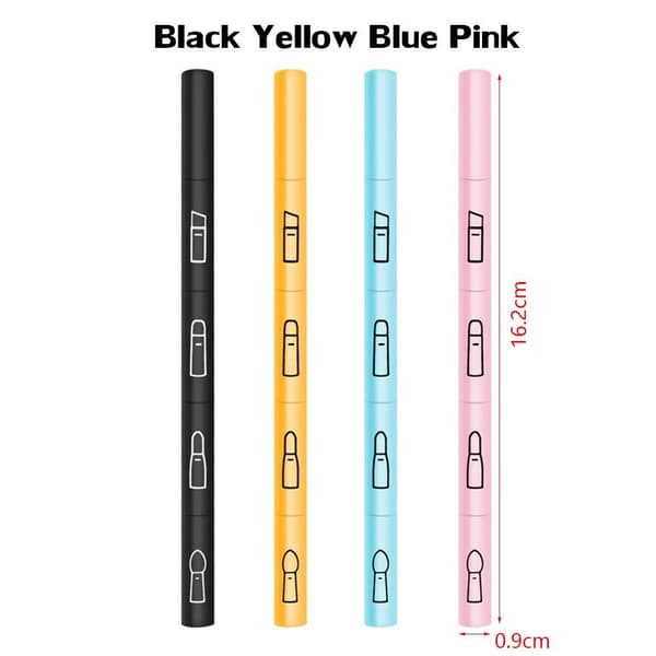 3 STK Makeup Brush Makeup Gadget SORT Black