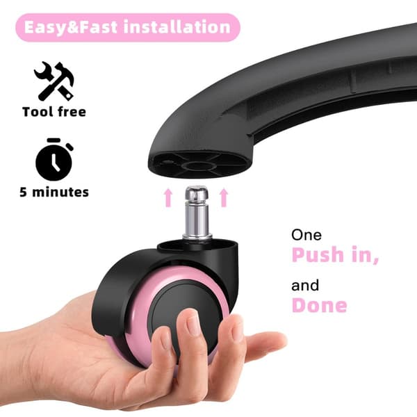 Castor Caster Wheels Kontorstol Sæde Erstatning Reservedel