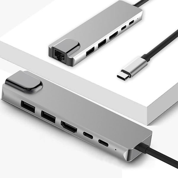 6-i-1 USB 3.1 Typ-C Hub 4K HDMI 6 in 1 USB-C Hub