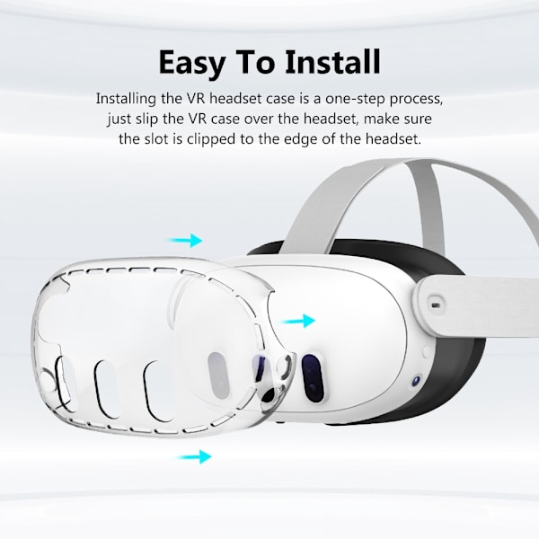 VR Hjelm Beskyttelsesdeksel PC Case Protector transparent