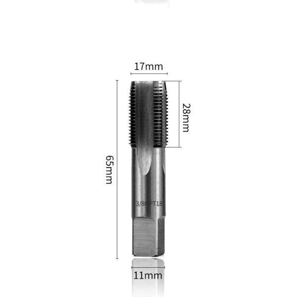 4 kpl NPT- set HSS-kierrekartioruuvi käsi suora