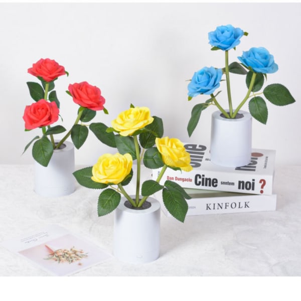 Led Rose Light Bordlampe RØD red