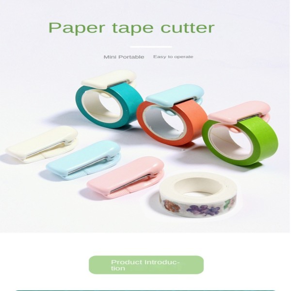 Papir Tape Cutting Clip Tape Cuter HVIT 40MM White 40mm