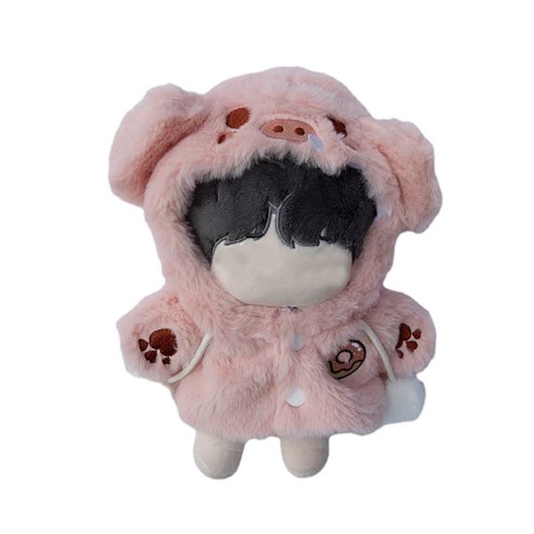Nuken päällystakki Miniatyyri karvaiset asut 10cm-PANDA 10cm-PANDA 10cm-panda
