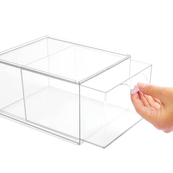 Stapelbar Makeup Organizer Förvaringslåda 2 2 2