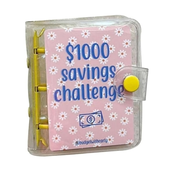 Mini Binder Savings Challenge Challenge Binder 1000 DOLLAR 1000dollar