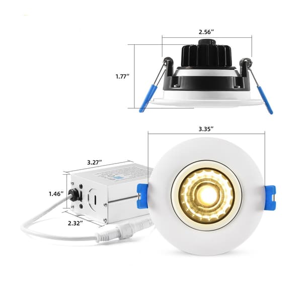 9W Dusjlys Dimbar LED Downlight Universal Downlights